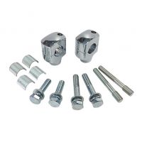 Nástavce řídítek Motorrad Burchard Custom Style 22/25,4mm, 40mm - chrom